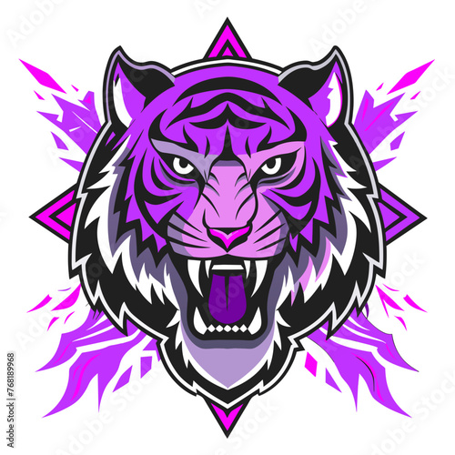 Roaring Style: Angry Tiger Face T-Shirt Designs