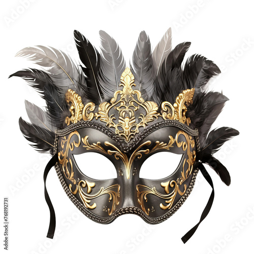 carnival mask isolated on white background