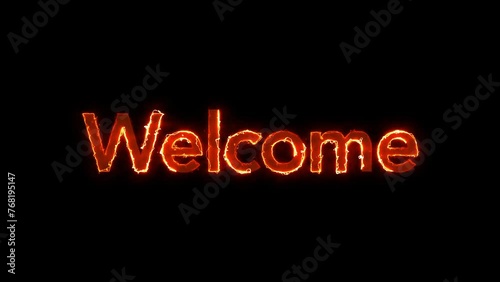 Animated Motivational Title with Electricity Effect for Presentations, Introductions, Storytelling. Matte Channel Video. High Quality 4K Resolution.