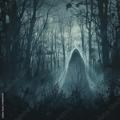 ghost in the forest.