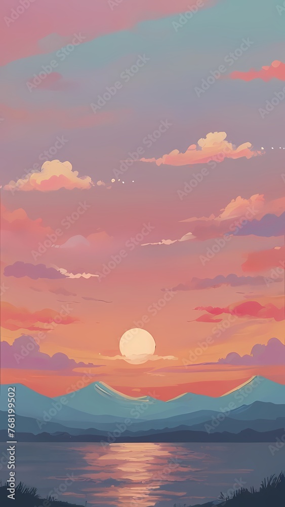 Sky sunset Phone Wallpapers, Aesthetic Phone Wallpapers