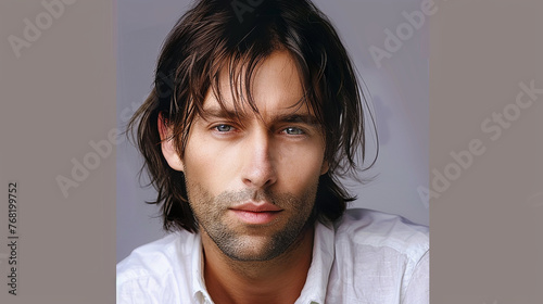 
visagismo de cabelos longos masculinos, tipos de cabelo para rosto oval, photo