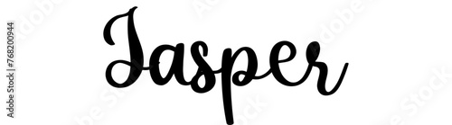 Jasper - black color - name written - ideal for websites,, presentations, greetings, banners, cards,, t-shirt, sweatshirt, prints, cricut, silhouette, sublimation