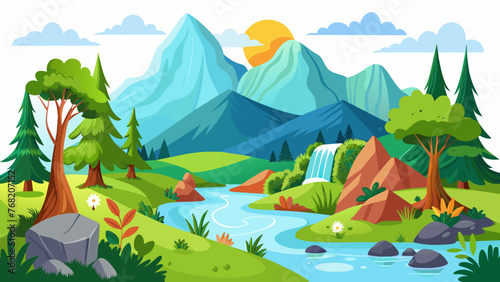 natural scenery and svg file