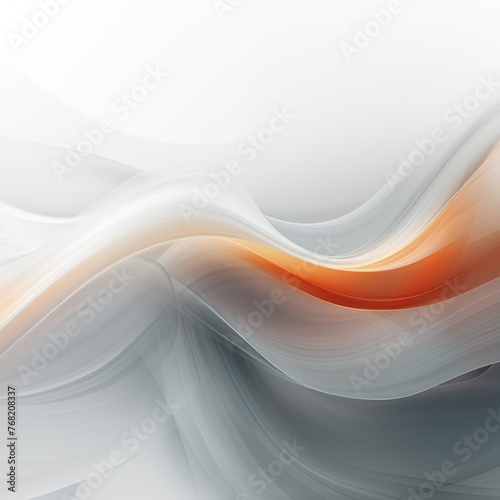 Orange Accent on Abstract Gradient Swirl