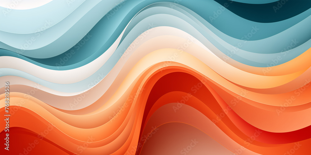 3D background of waves of blue, pink, red colors 3D background of waves of blue, pink, red colors