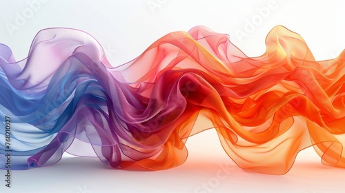 Vibrant Flowing Fabric Wave