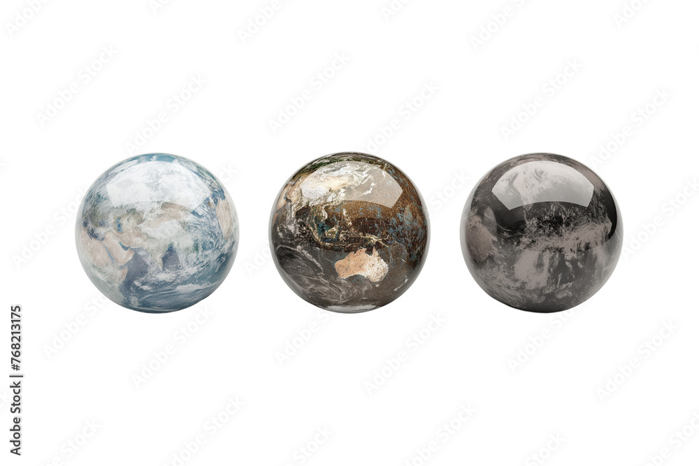The globe as a glass sphere, isolated on a transparent background, Generative AI The globe as a glass sphere, isolated on a transparent background, Generative AI