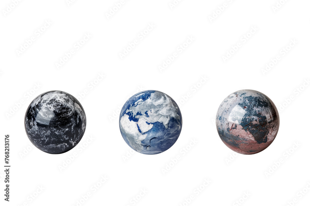The globe as a glass sphere, isolated on a transparent background, Generative AI The globe as a glass sphere, isolated on a transparent background, Generative AI