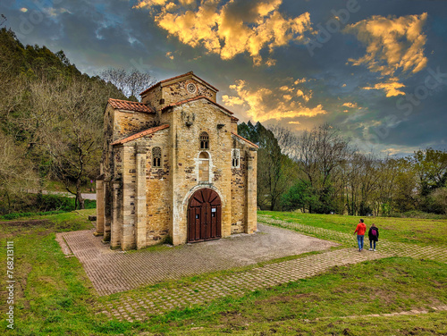 San Miguel de Lillo church, Oviedo, Asturias, Spain photo