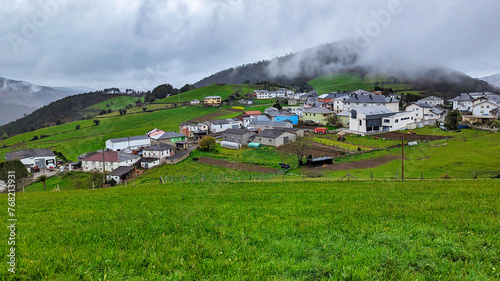 Villayon village, Asturias, North Spain photo