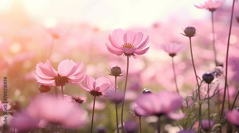 Beautiful peonies flowers in the garden on blurred rays in sunlight with bokeh background. Beautiful peonies flowers in the garden on blurred rays in sunlight with bokeh background.