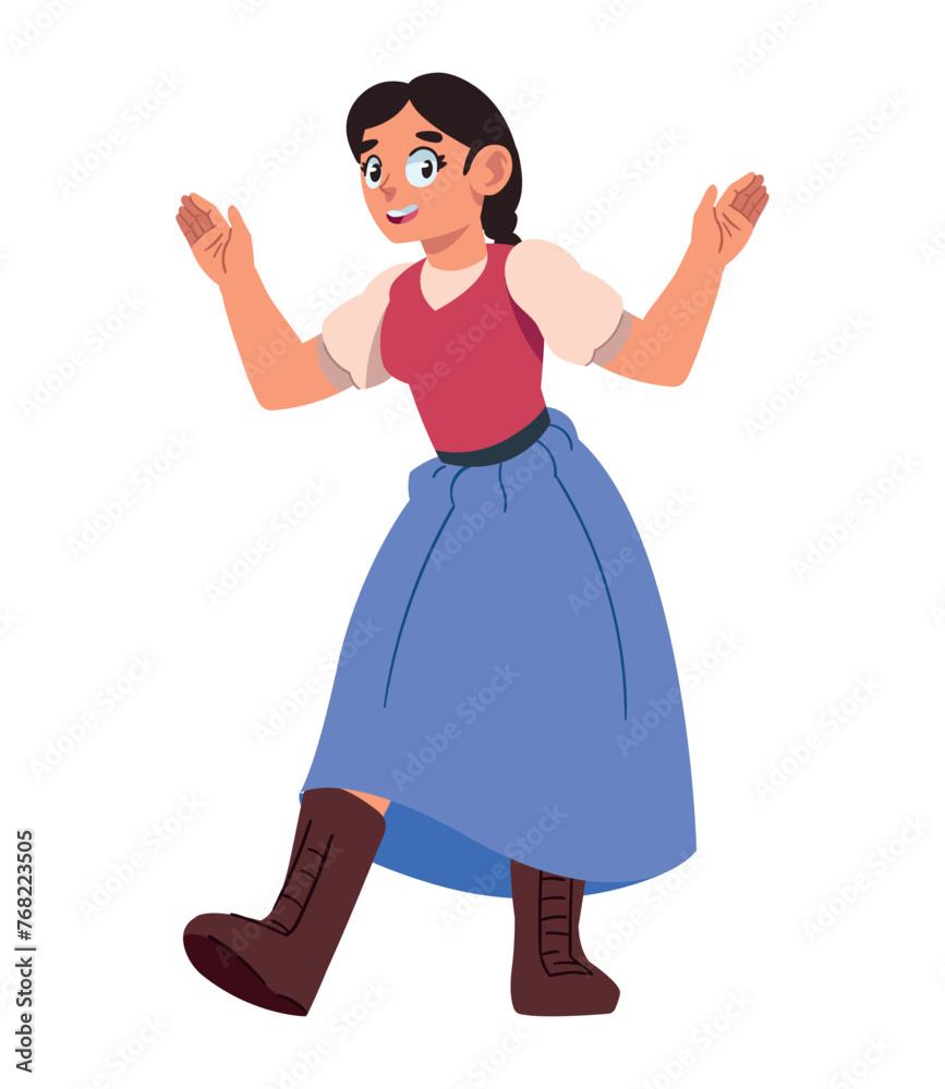 festa junina woman character festa junina woman character