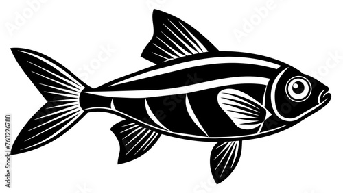 Vibrant Neon Tetra Fish Vector Stunning Graphics for Aquatic Enthusiasts