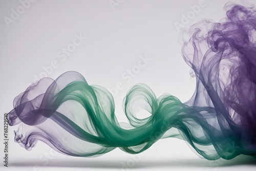 Abstract colourful flowing smoke paint wave