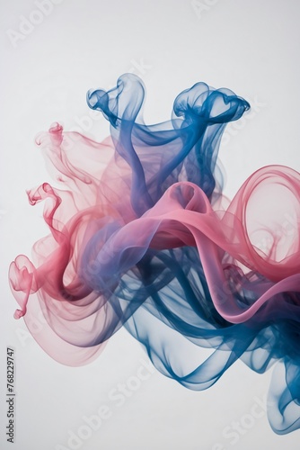 Abstract colourful flowing smoke paint wave