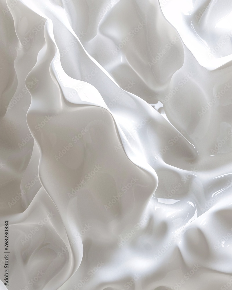 Obraz premium White fabric wavy abstract background