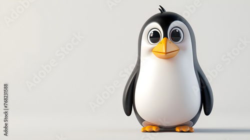 Cute Cartoon Penguin Quirky Personality Isolated © PatternHousePk