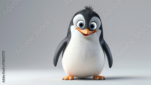 Cute cartoon penguin with quirky personality isolated © PatternHousePk