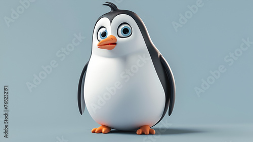 Cute Cartoon Penguin with a Quirky Personality Ready for Adventure © PatternHousePk