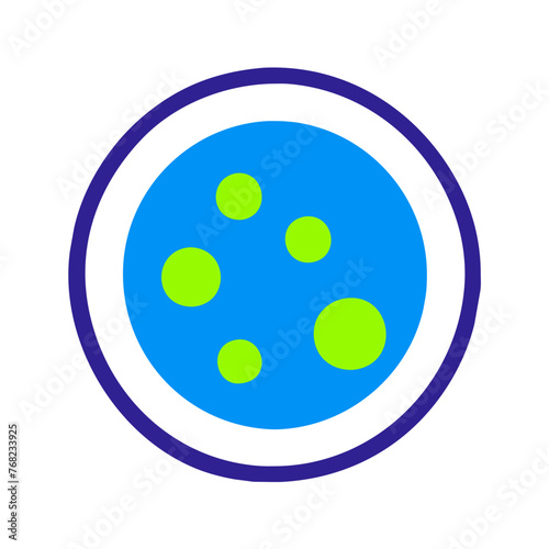Petri dish icon on a Transparent Background