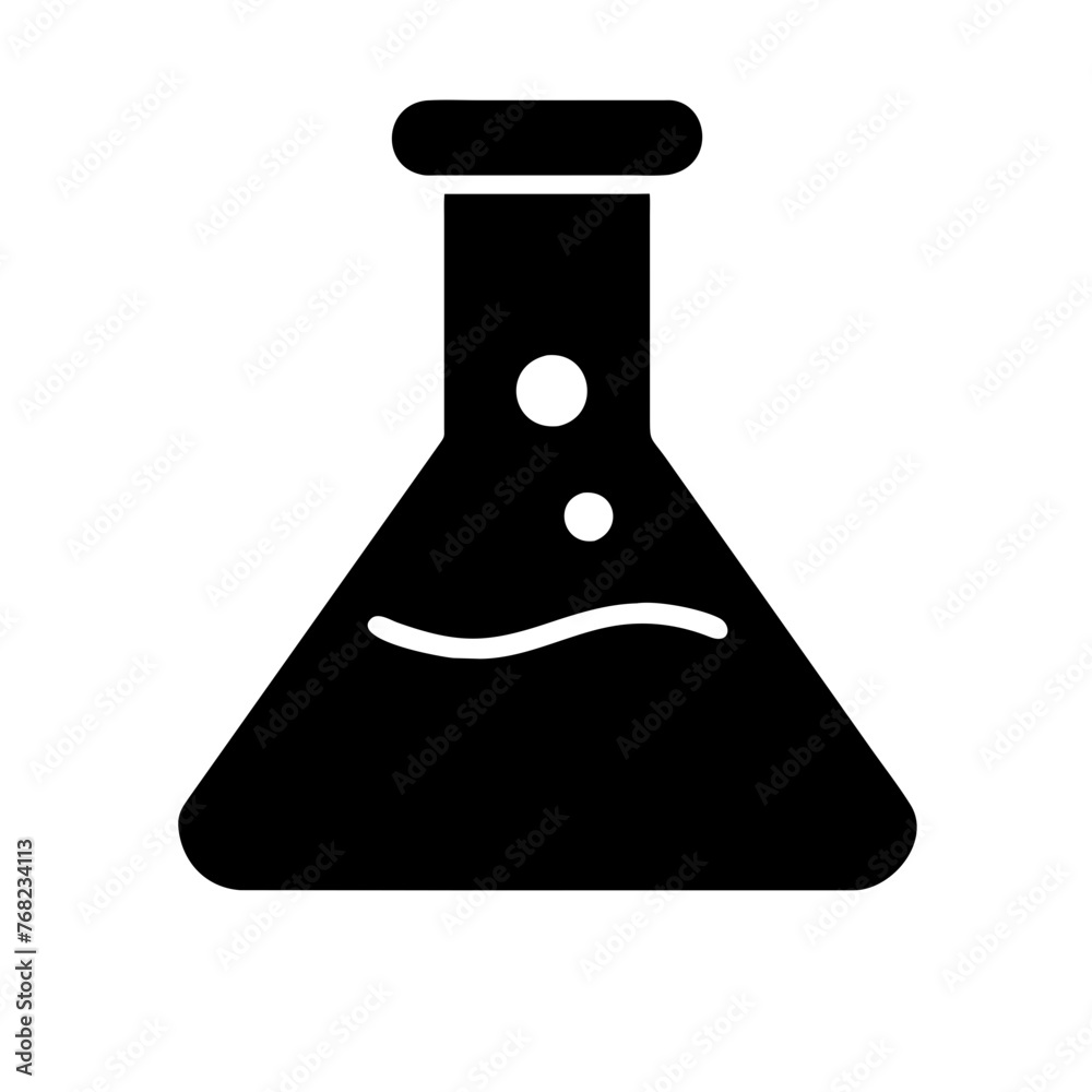 Flask vector icon on a Transparent Background Flask vector icon on a Transparent Background