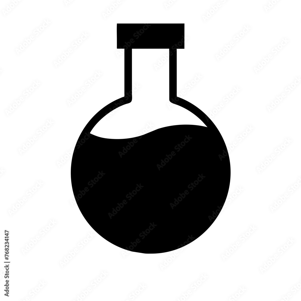 Flask vector icon on a Transparent Background Flask vector icon on a Transparent Background