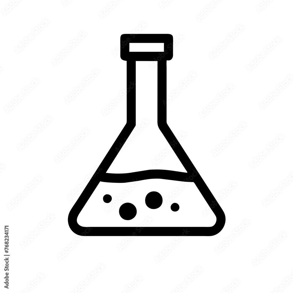 Flask vector icon on a Transparent Background Flask vector icon on a Transparent Background