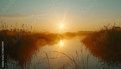 Sun Setting Over Water © DigitalMuseCreations