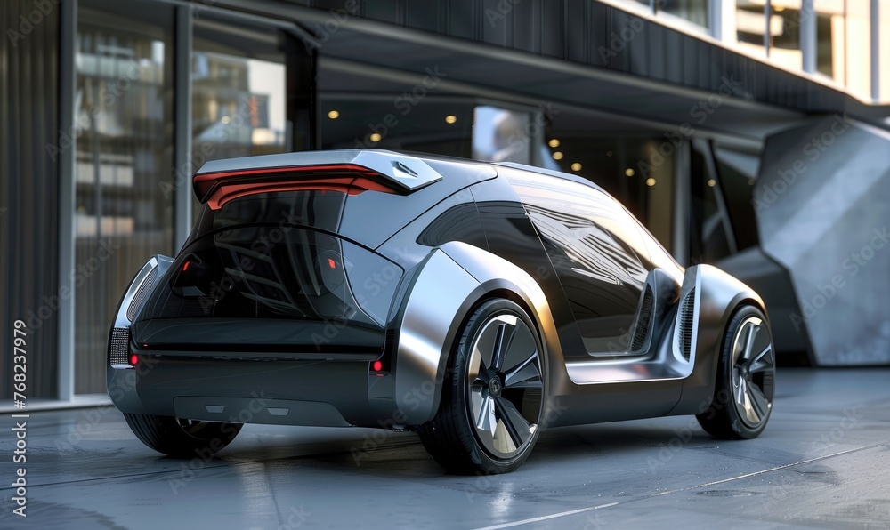 A modern two seater EV car concept