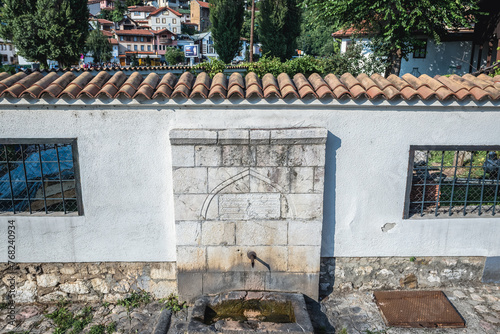 Old fount next to Hadzijska mosque in Alifakovac area of Sarajevo city, Bosnia and Herzegovina photo