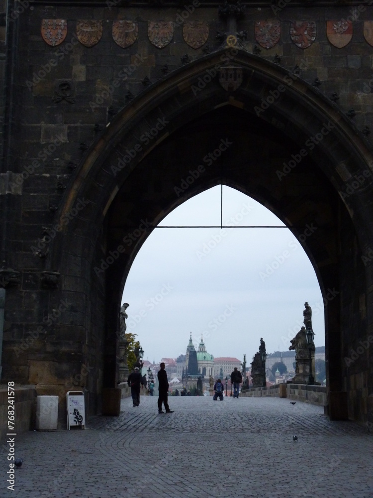 Arche Pont Charles à Prague