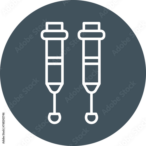 Crutches Line Multi Circle