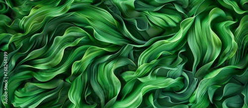 Seamless Abstract Organic Green Wallpaper Background