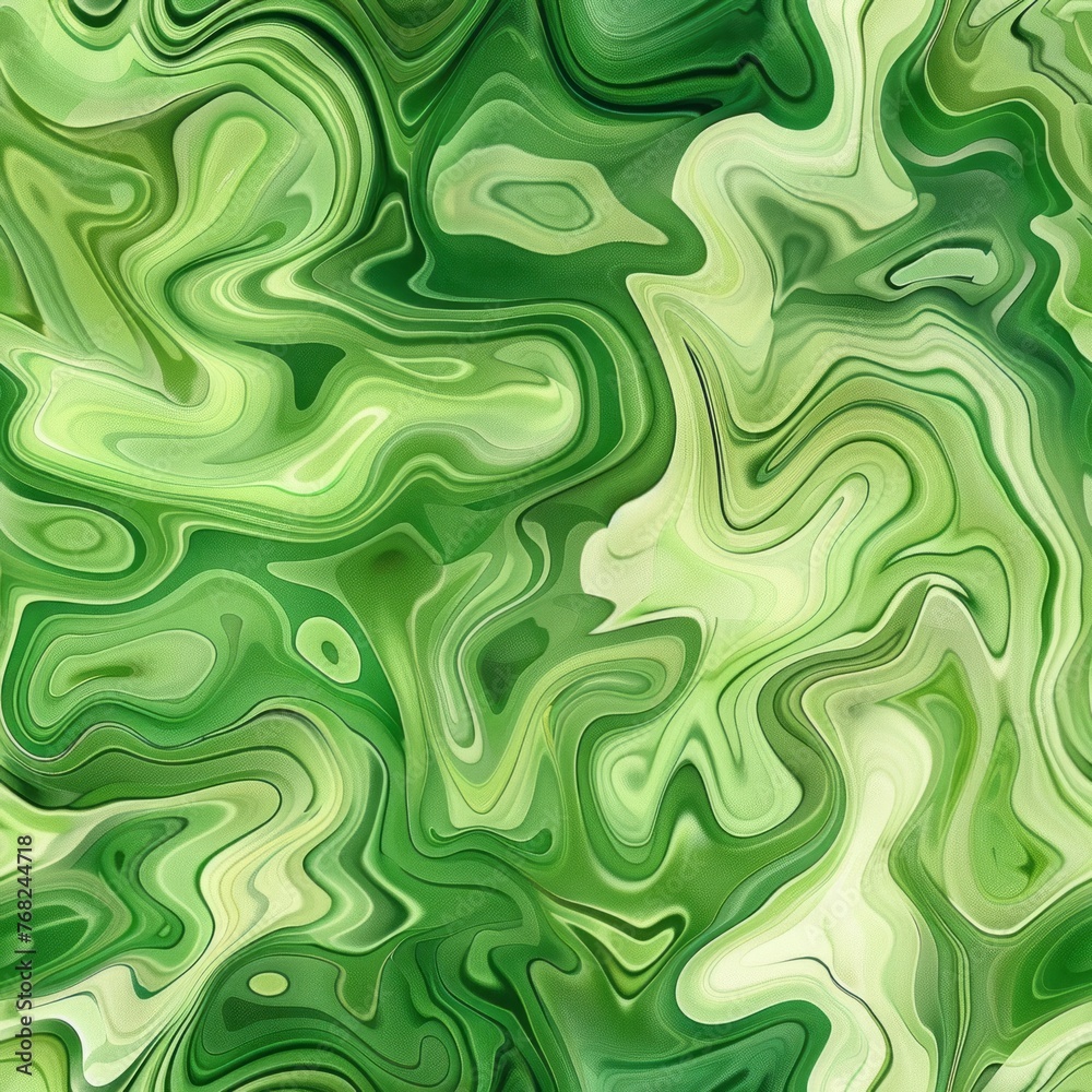 Seamless Abstract Organic Green Wallpaper Background