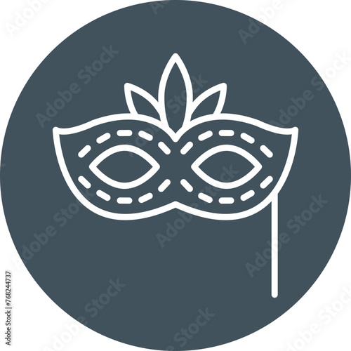 Carnival Mask Line Multi Circle