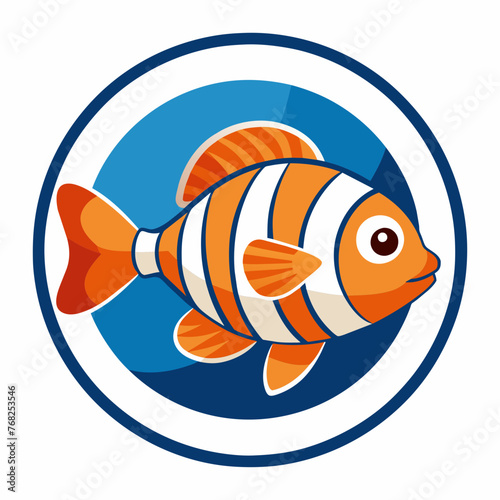 Stunning Clown Fish icon Vector Illustrations Perfect for Your Projects