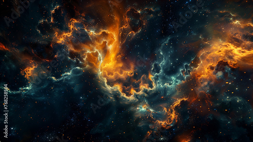 visualization of fractal space photo