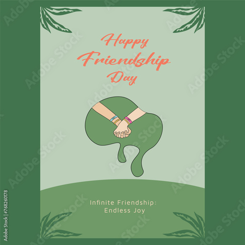 Infinite Friendship Celebrations: Embrace Everlasting Joy with Vibrant Vector Graphics! Perfect for Capturing the Essence of Friendship in Every Design