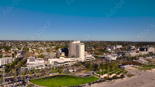Aerial Drone Footage Scarborough Beach Hotel, Perth Western Australia  photo