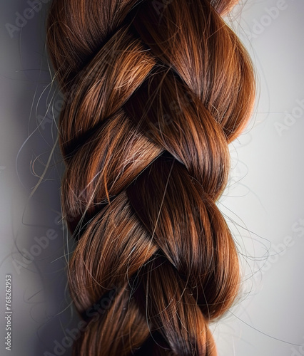 Beautiful female natural braid hairstyle