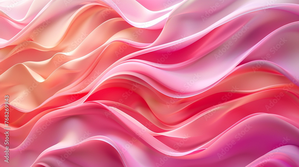 Pink and fuchsia waves and ruffles - abstract background, horizontal banner Pink and fuchsia waves and ruffles - abstract background, horizontal banner