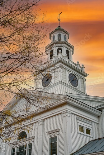 фотографія First congregational church in Woodstock, Vermont