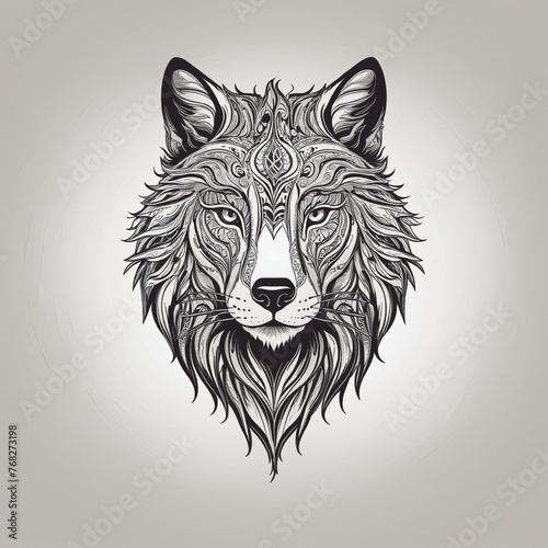 Logo illustration of a "wolf''