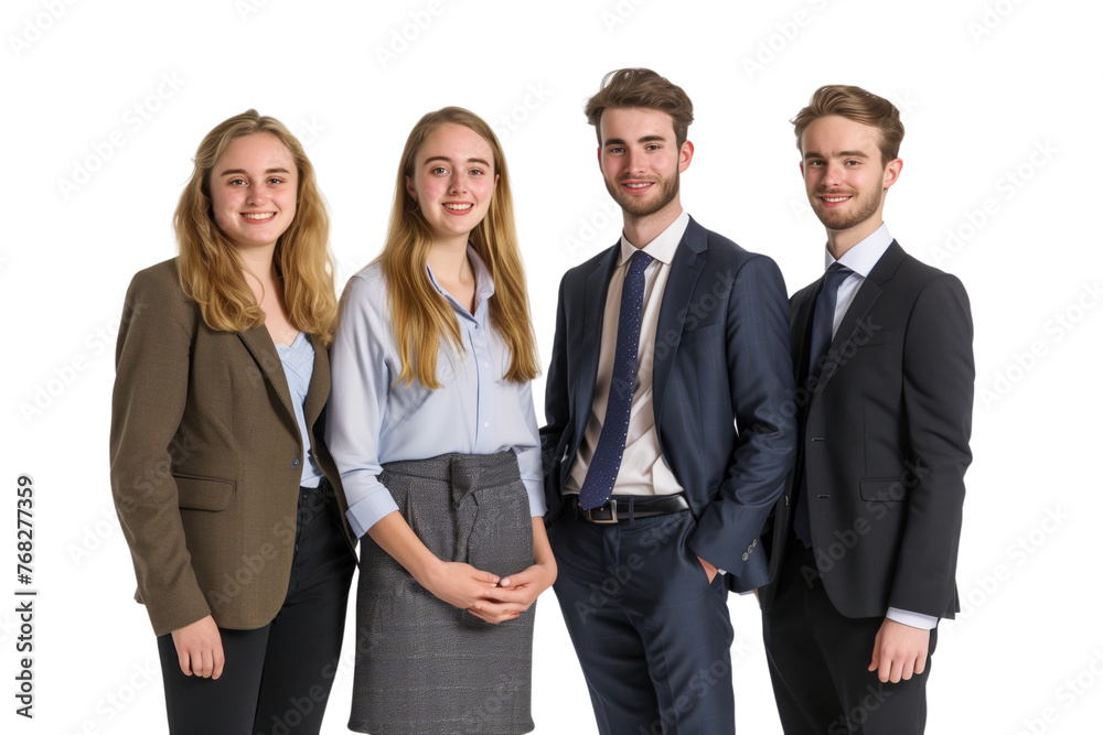Young business crew smiling and confidence Young business crew smiling and confidence