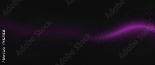 Glowing purple black grainy gradient background abstract dark banner header poster design noise texture effect, copy space
