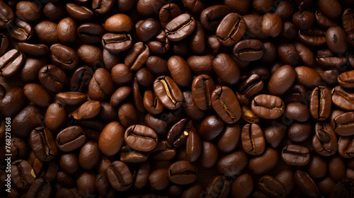 Stunning Espresso Coffee Beans Showcasing Their Freshly Roasted Aroma and Rustic Ambiance