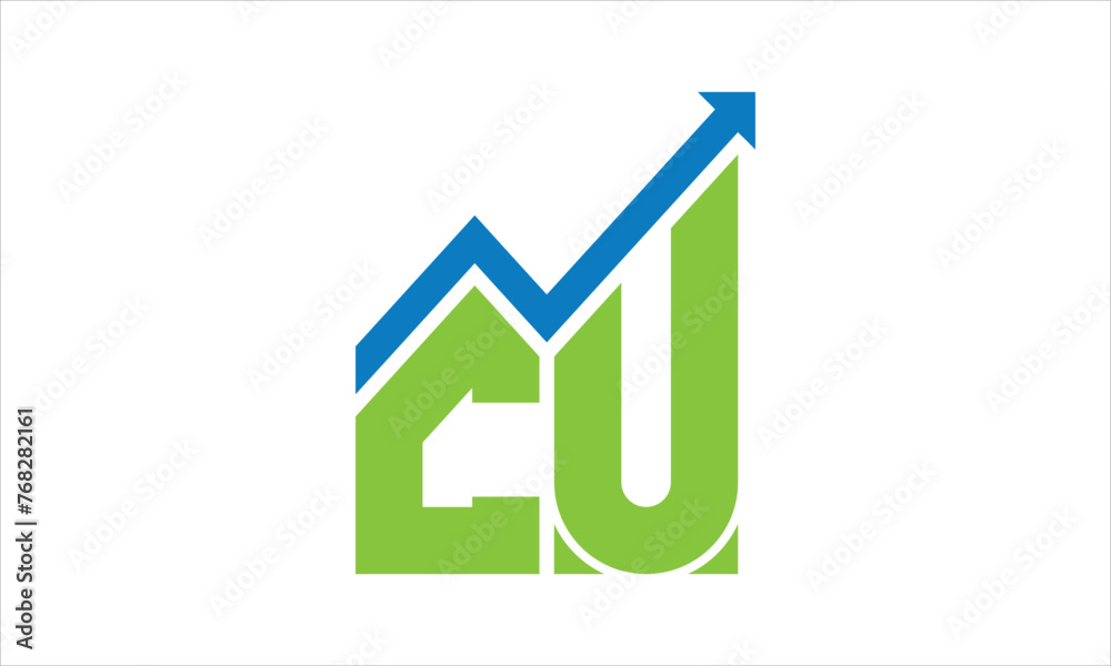 CU financial logo design vector template. CU financial logo design vector template.