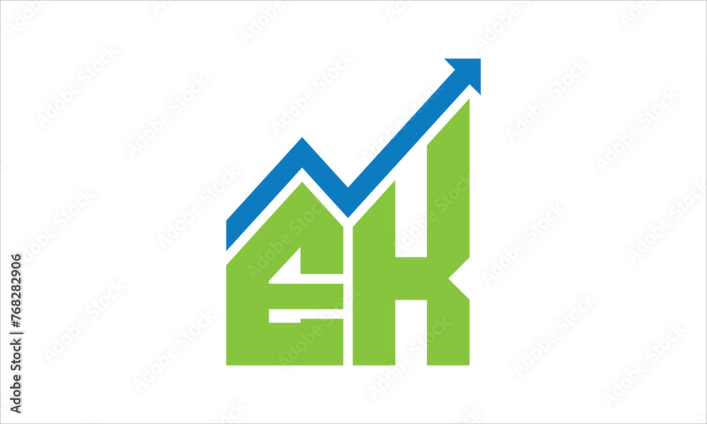 EK financial logo design vector template. EK financial logo design vector template.