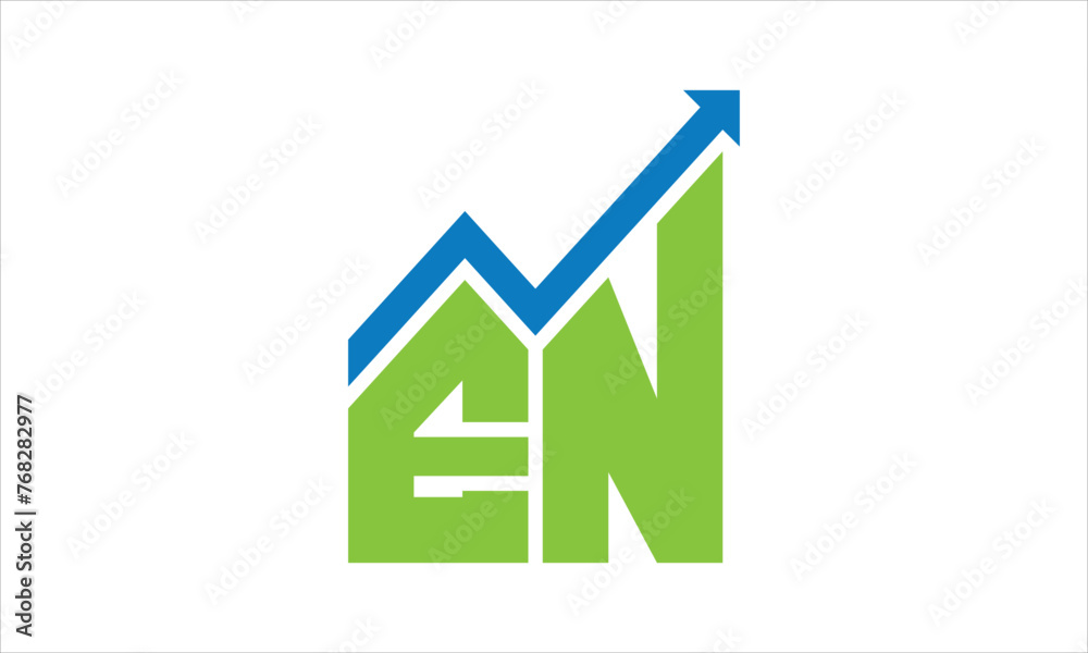 EN financial logo design vector template. EN financial logo design vector template.